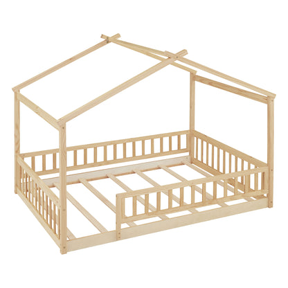 Bed House Bed Frame With Fence - The Sleep Loft - Online Mattress Showroom NYC
