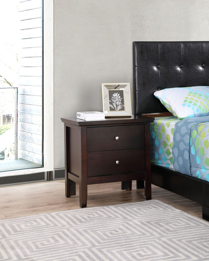 English Dovetailed Drawers Nightstand - The Sleep Loft - Online Mattress Showroom NYC