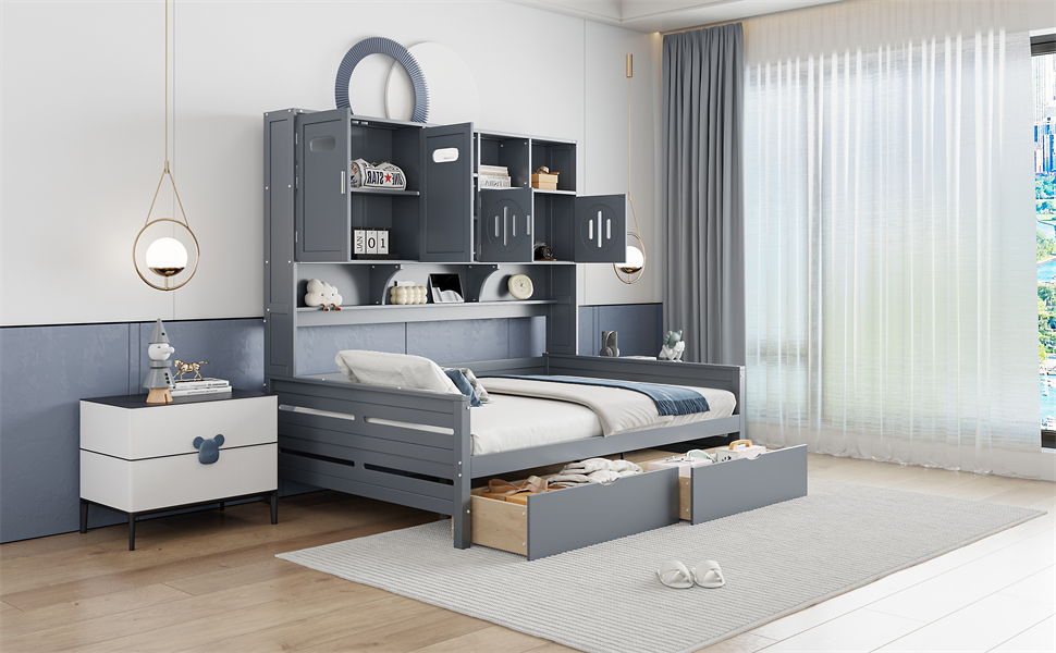 Daybed With All-In-One Cabinet And Shelf - The Sleep Loft - Online Mattress Showroom NYC