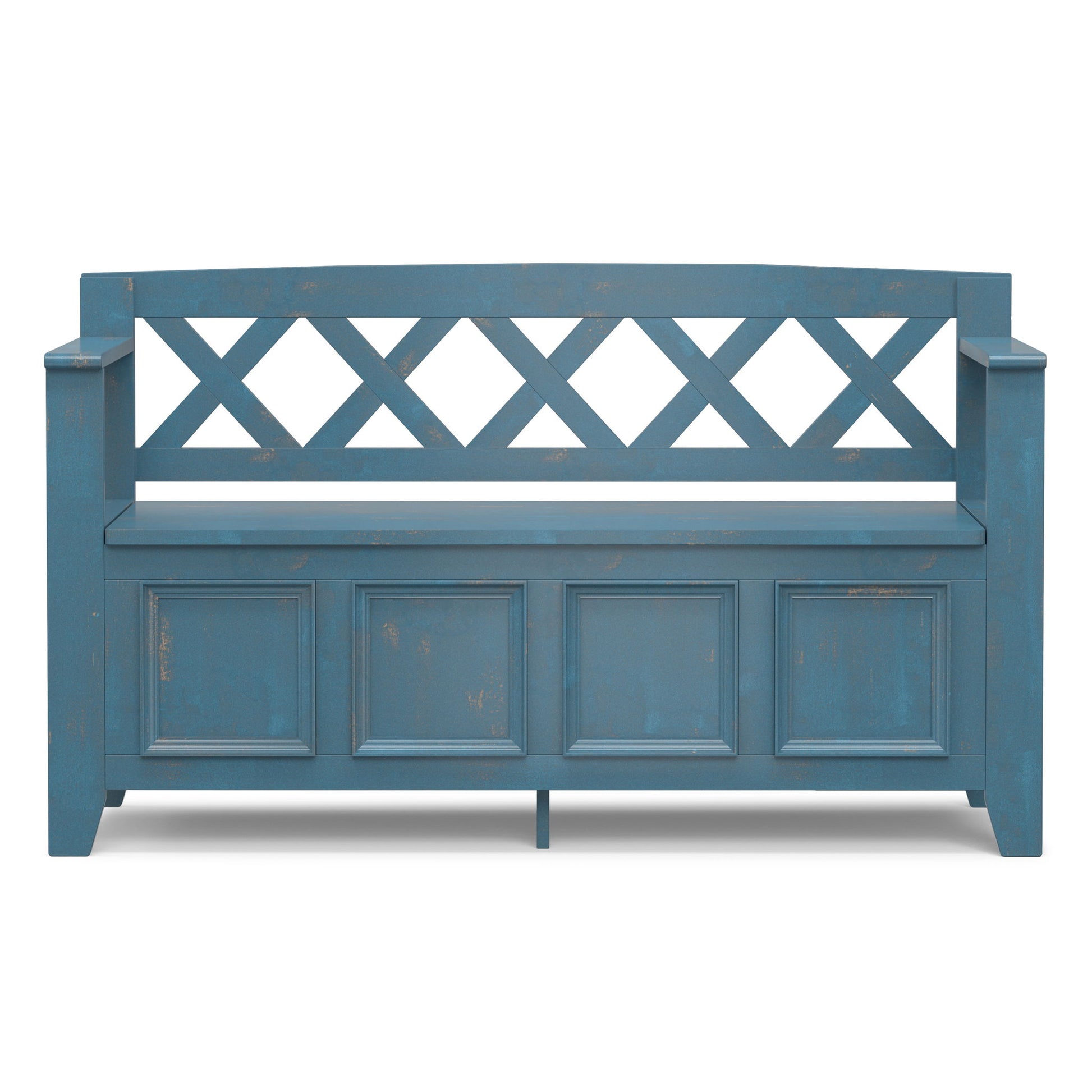 Amherst - Handcrafted Entryway Storage Bench - The Sleep Loft - Online Mattress Showroom NYC