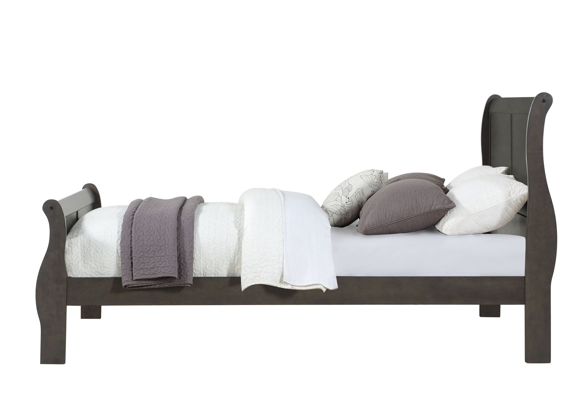 Louis Philippe - Sleigh Style Bed - The Sleep Loft - Online Mattress Showroom NYC