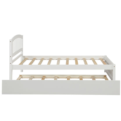 Platform Bed Wood Bed Frame With Trundle - The Sleep Loft - Online Mattress Showroom NYC