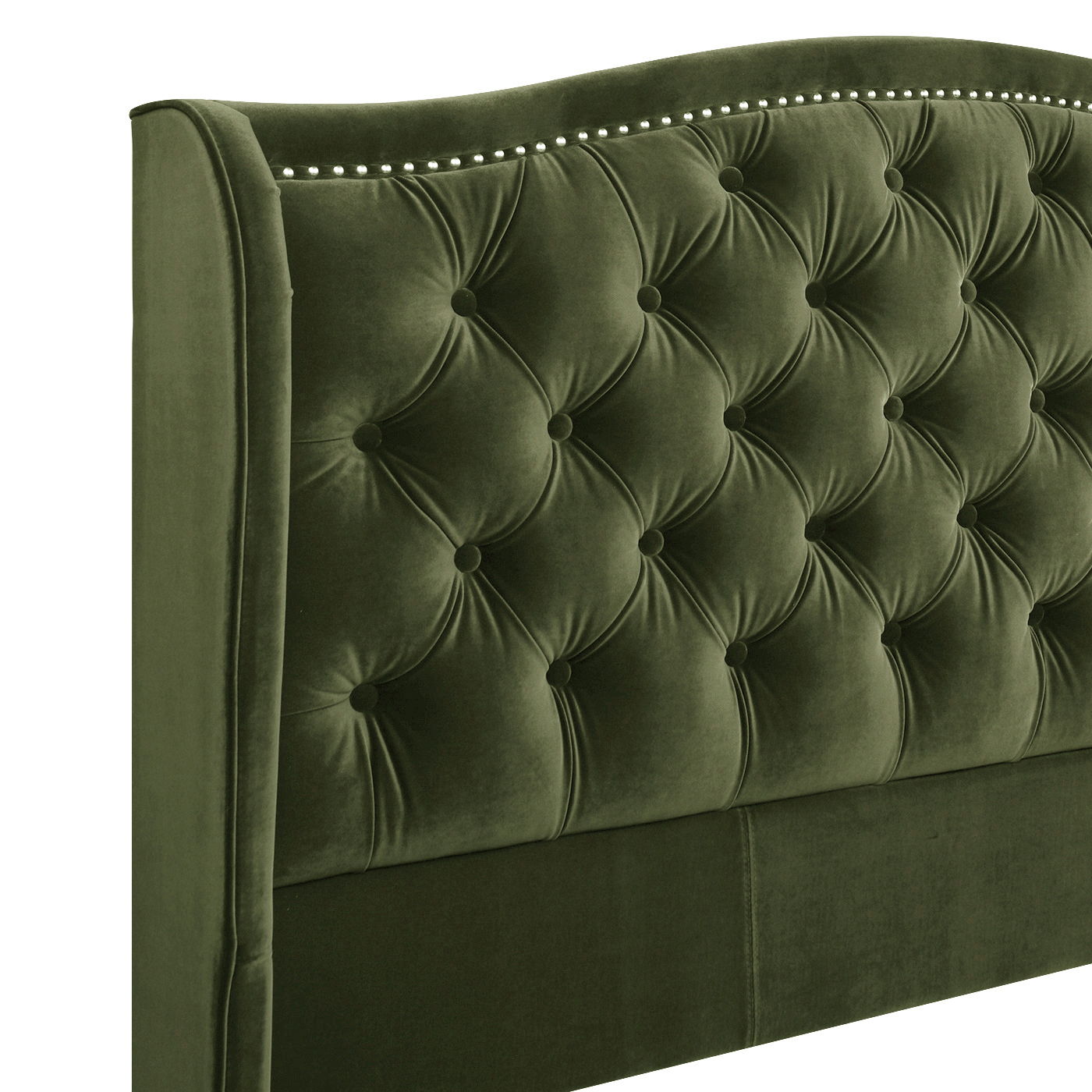 Marcella - Upholstered Shelter Headboard Bed Set - The Sleep Loft - Online Mattress Showroom NYC