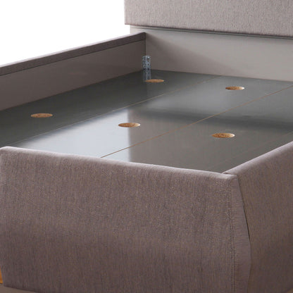Lorenzo - Queen Size Tufted Upholstered Bed - Gray - The Sleep Loft - Online Mattress Showroom NYC