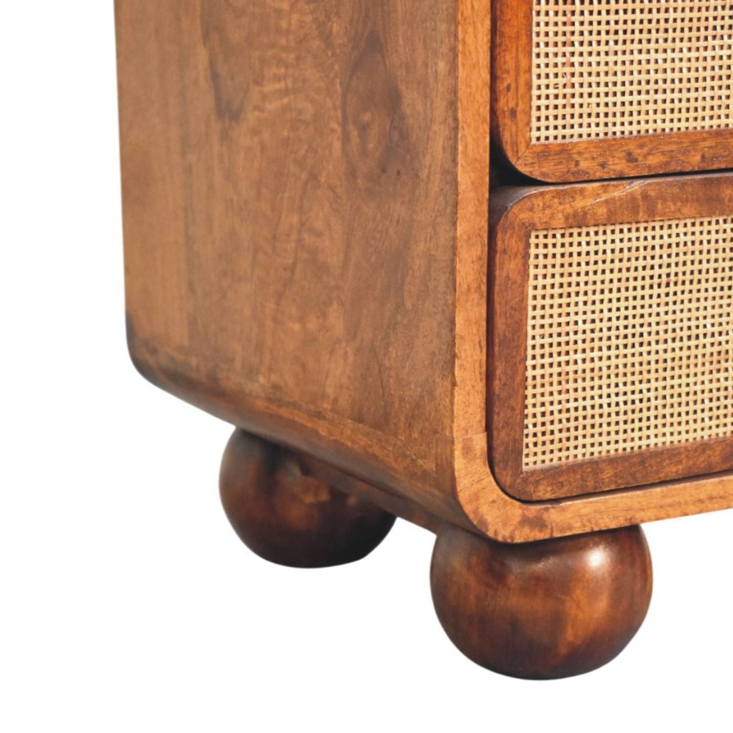 Larissa - 2 Drawer Nightstand - Brown - The Sleep Loft - Online Mattress Showroom NYC