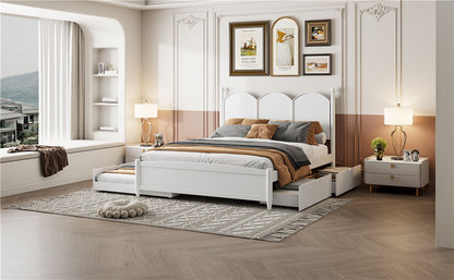 Platform Bed With With 2 Big Drawers And Trundle - The Sleep Loft - Online Mattress Showroom NYC