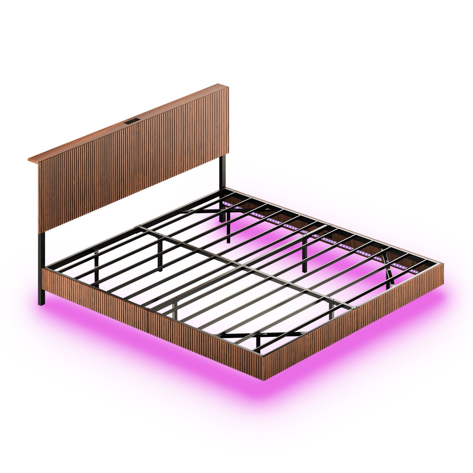 Floating Bedstead With Charging Station And LED Lights - The Sleep Loft - Online Mattress Showroom NYC