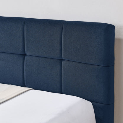 Mid-Century Storage Upholstered Tufted Bed Frame With Backrest And Armrests - The Sleep Loft - Online Mattress Showroom NYC