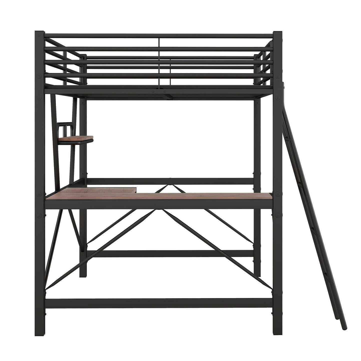 Loft Bed With Desk And Shelf, Modern Design - The Sleep Loft - Online Mattress Showroom NYC