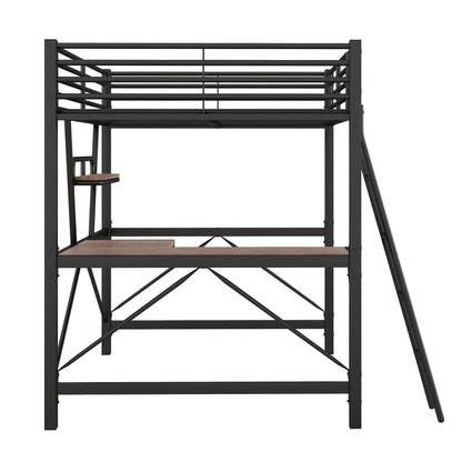 Loft Bed With Desk And Shelf, Modern Design - The Sleep Loft - Online Mattress Showroom NYC