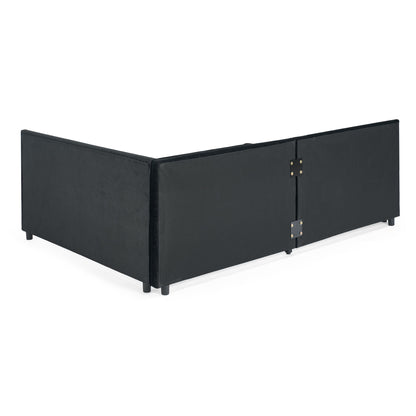 Upholstered Tufted Daybed Frame With Storage Drawers - The Sleep Loft - Online Mattress Showroom NYC