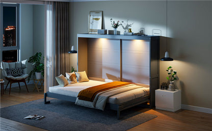 Murphy Wall Bed Modern Design With LED Lights - The Sleep Loft - Online Mattress Showroom NYC