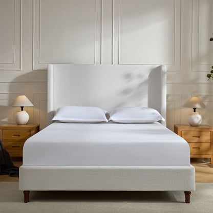 Harper - Tall Headboard Upholstered Bed / High Headboard / Elegant Simplicity / No Box Spring Needed - The Sleep Loft - Online Mattress Showroom NYC