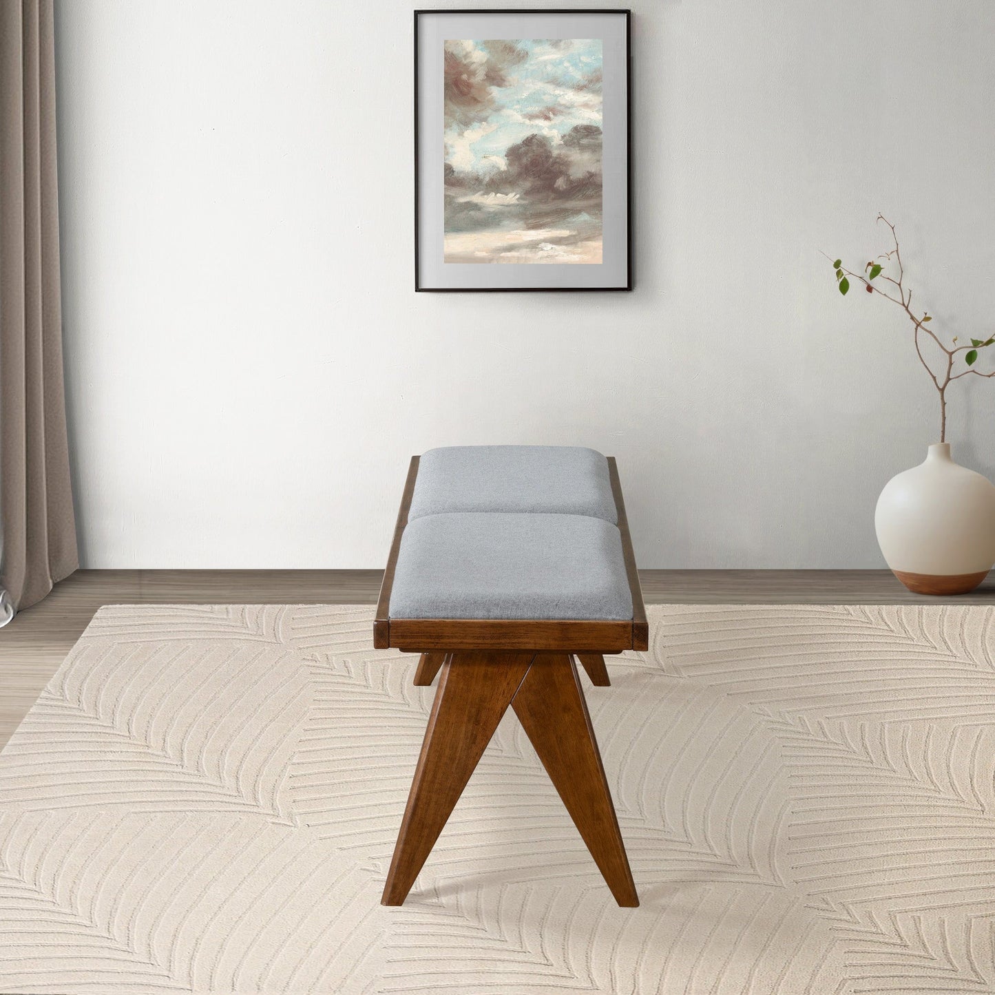 Keira - Modern Aesthetics Bench - The Sleep Loft - Online Mattress Showroom NYC