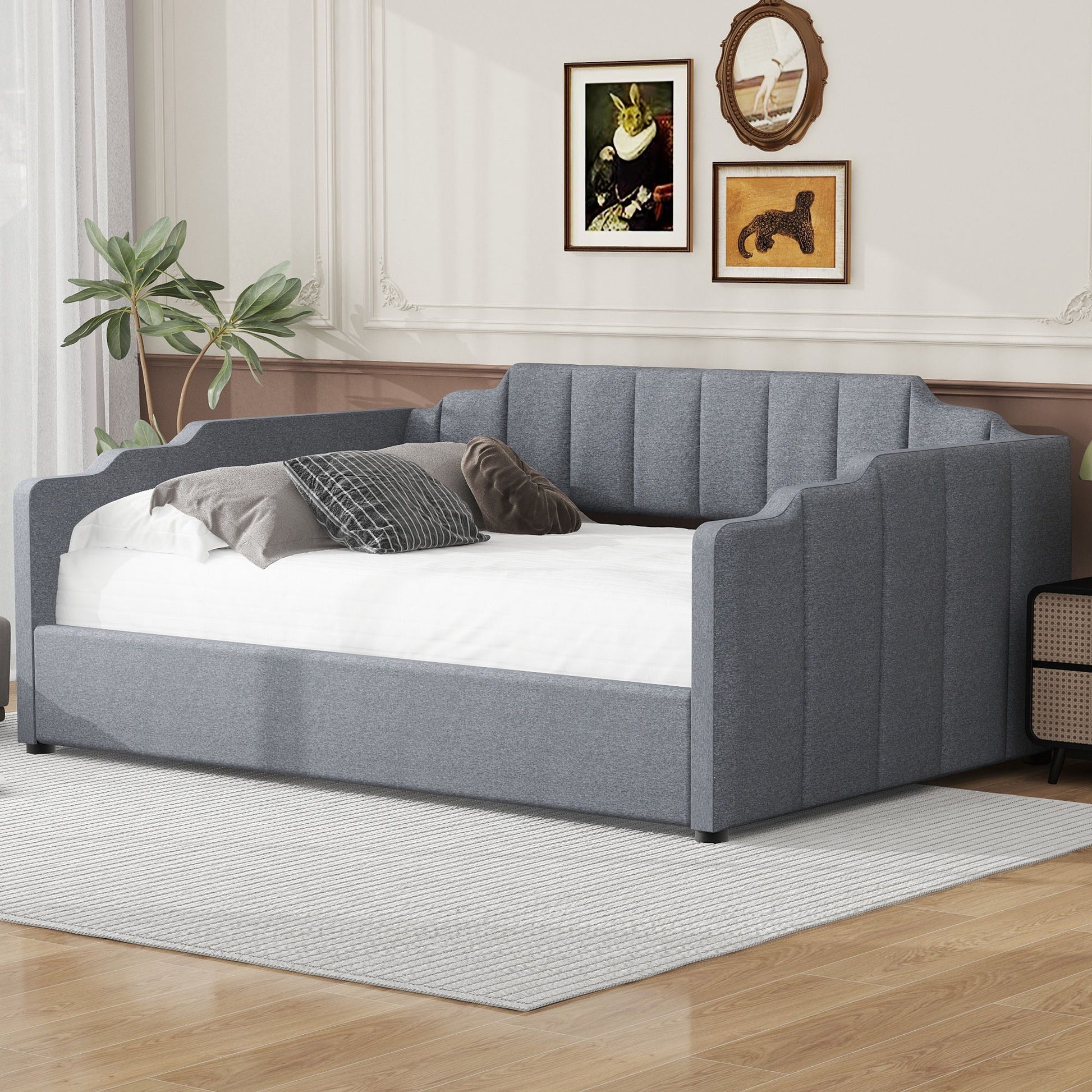 Modern Upholstered Daybed With Underneath Storage - The Sleep Loft - Online Mattress Showroom NYC