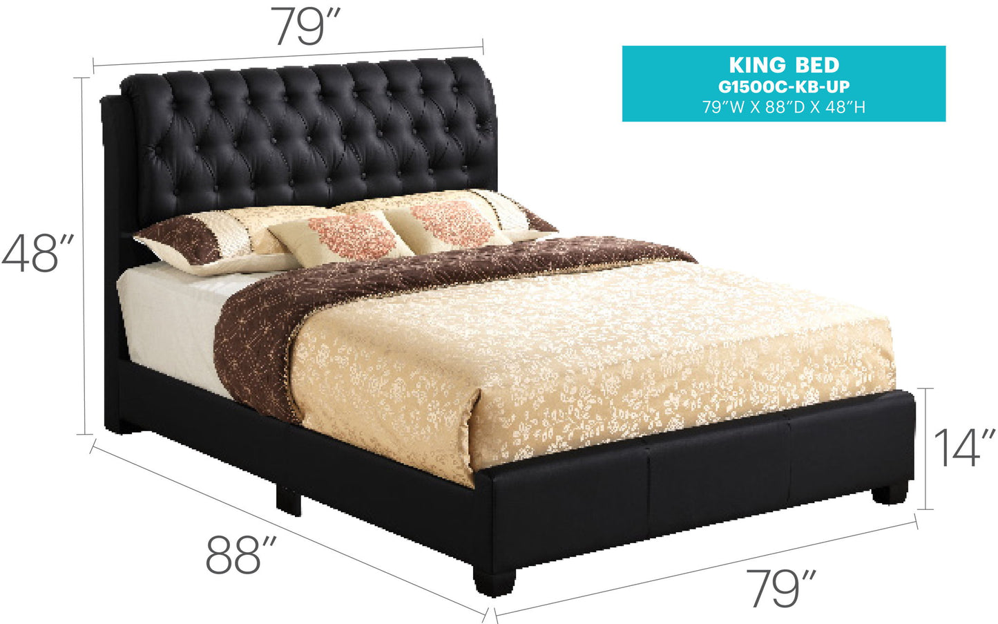 Tufted Upholstered Bed - The Sleep Loft - Online Mattress Showroom NYC