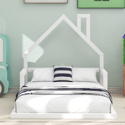Floor Bed With House Shaped Headboard - The Sleep Loft - Online Mattress Showroom NYC