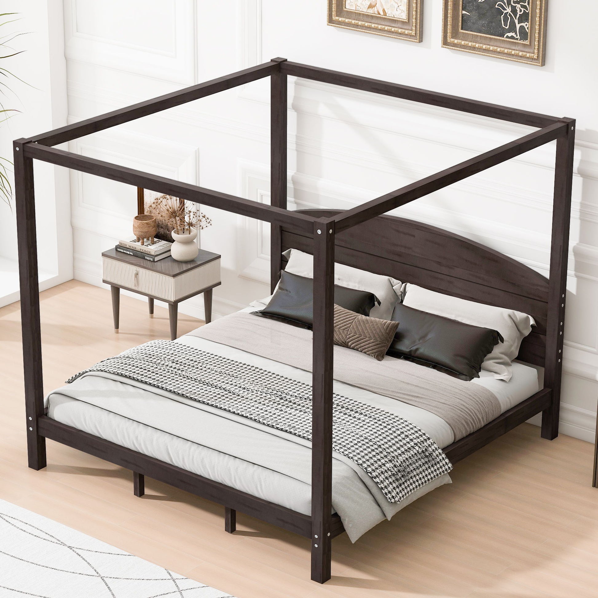 anopy Platform Bed With Headboard And Support Legs - The Sleep Loft - Online Mattress Showroom NYC