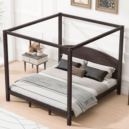anopy Platform Bed With Headboard And Support Legs - The Sleep Loft - Online Mattress Showroom NYC