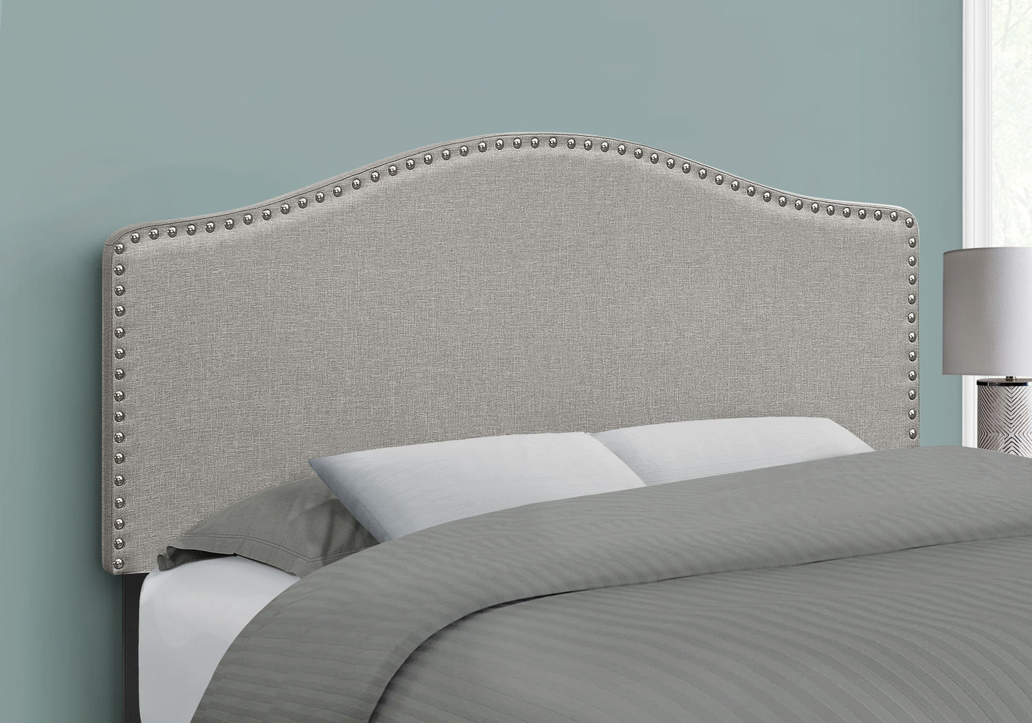 Full Size, Bed Headboard Only Upholstered, Transitional - Gray - The Sleep Loft - Online Mattress Showroom NYC