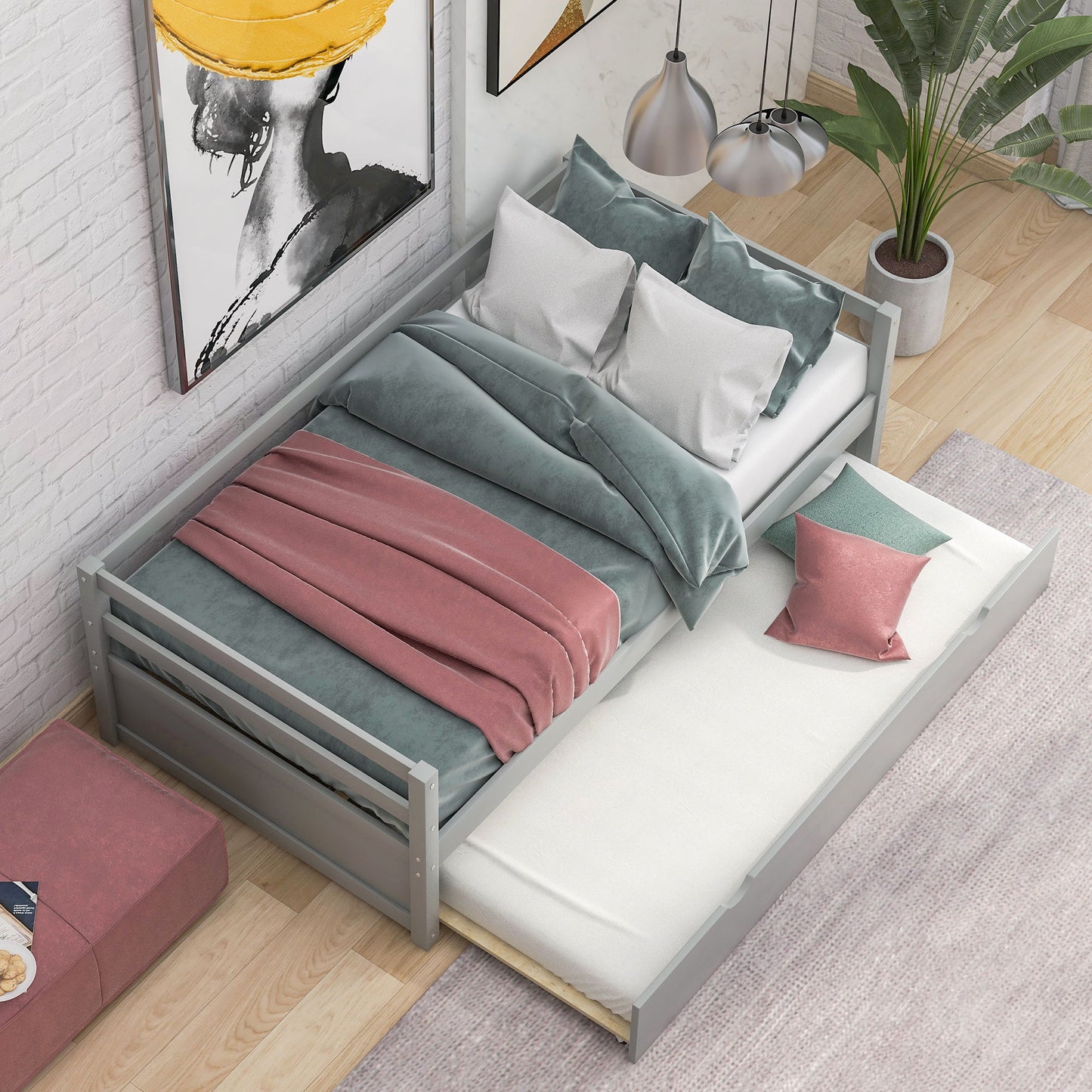 Twin Daybed With Trundle Frame Set - The Sleep Loft - Online Mattress Showroom NYC
