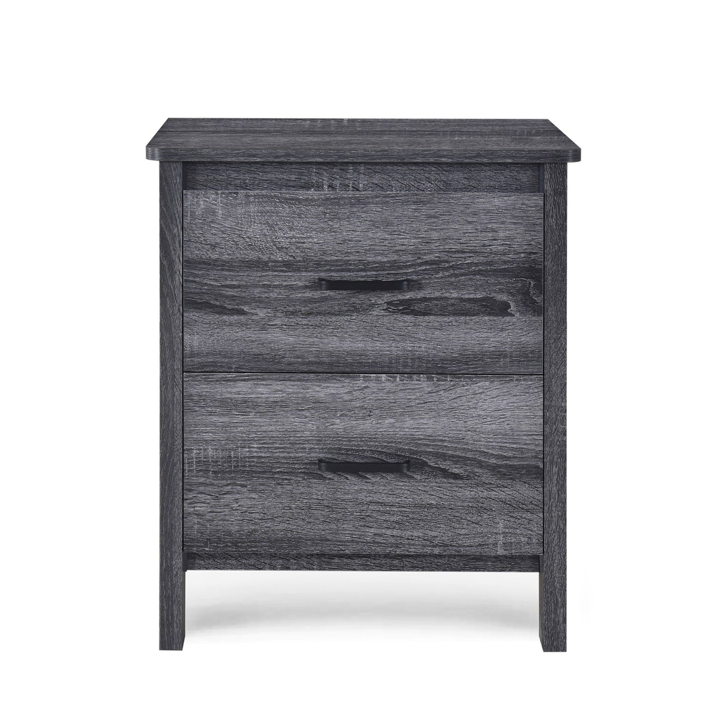 Titeca - Contemporary Wood 2 Drawer Nightstand - The Sleep Loft - Online Mattress Showroom NYC