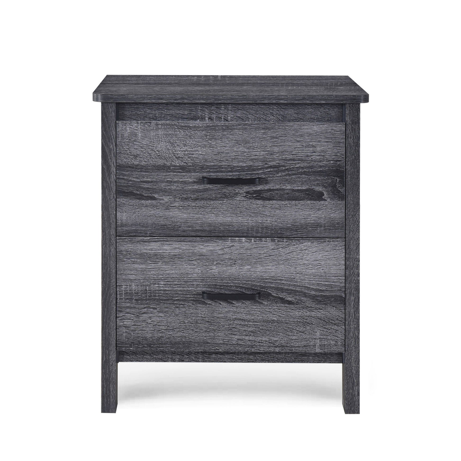Titeca - Contemporary Wood 2 Drawer Nightstand - The Sleep Loft - Online Mattress Showroom NYC