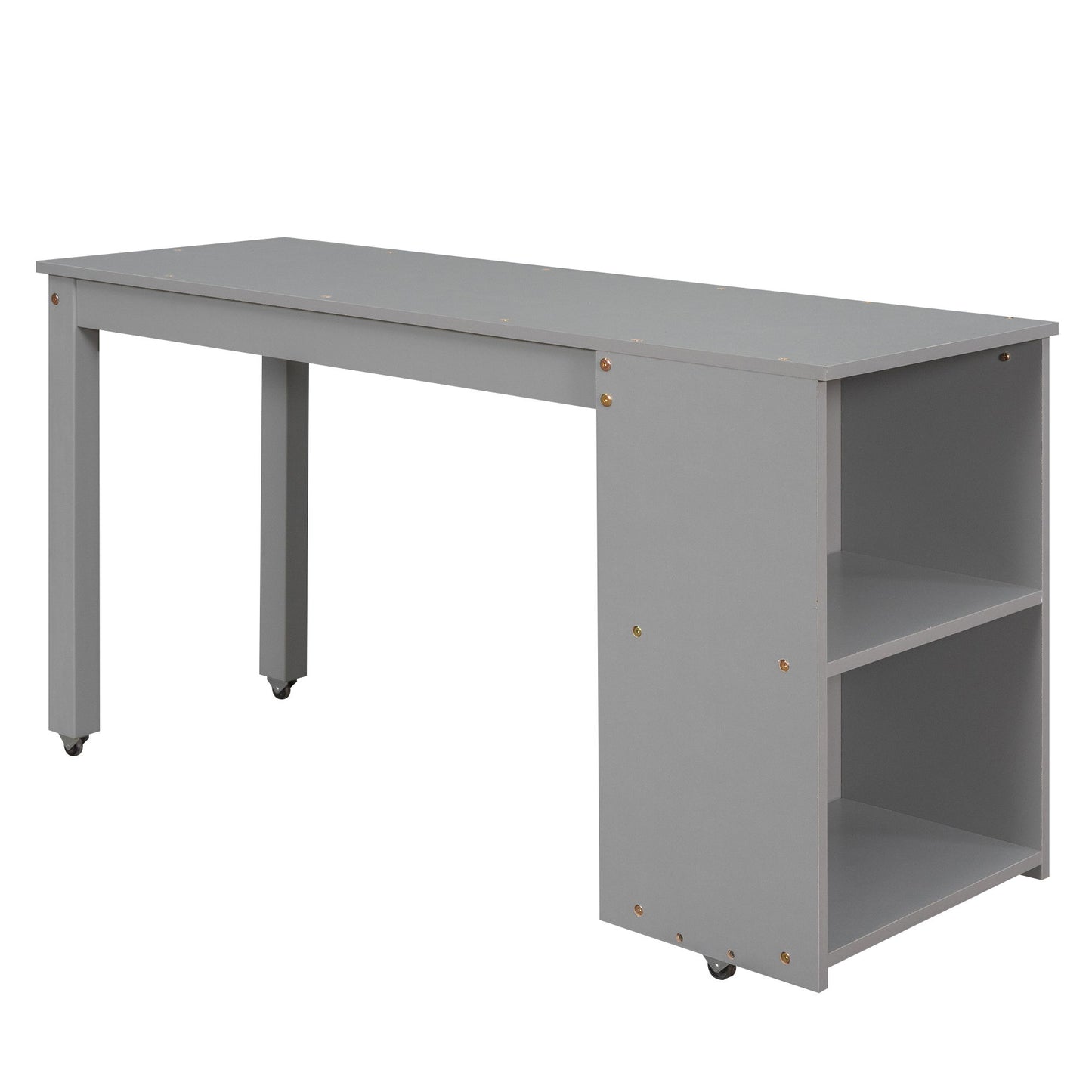 Loft Low Study Bed With Cabinet, Shelves And Rolling Portable Desk, Multiple Functions - The Sleep Loft - Online Mattress Showroom NYC