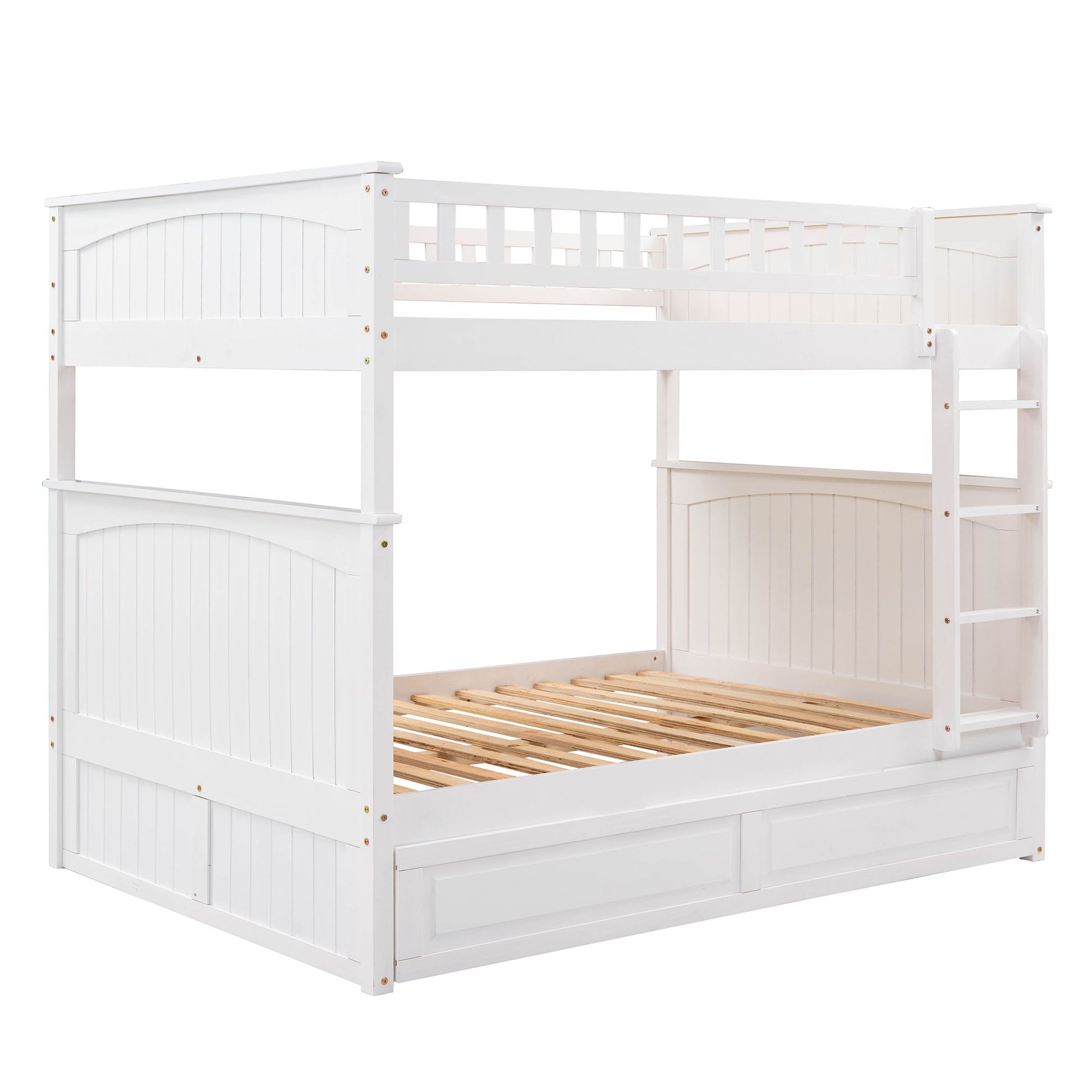 Bunk Bed With Twin Size Trundle, Guardrails - The Sleep Loft - Online Mattress Showroom NYC
