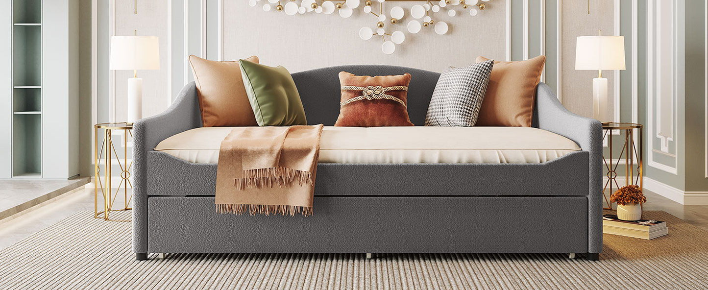Upholstered Daybed With Light And Trundle - The Sleep Loft - Online Mattress Showroom NYC