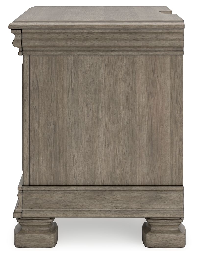 Lexorne - Three Drawer Night Stand - Gray - The Sleep Loft - Online Mattress Showroom NYC