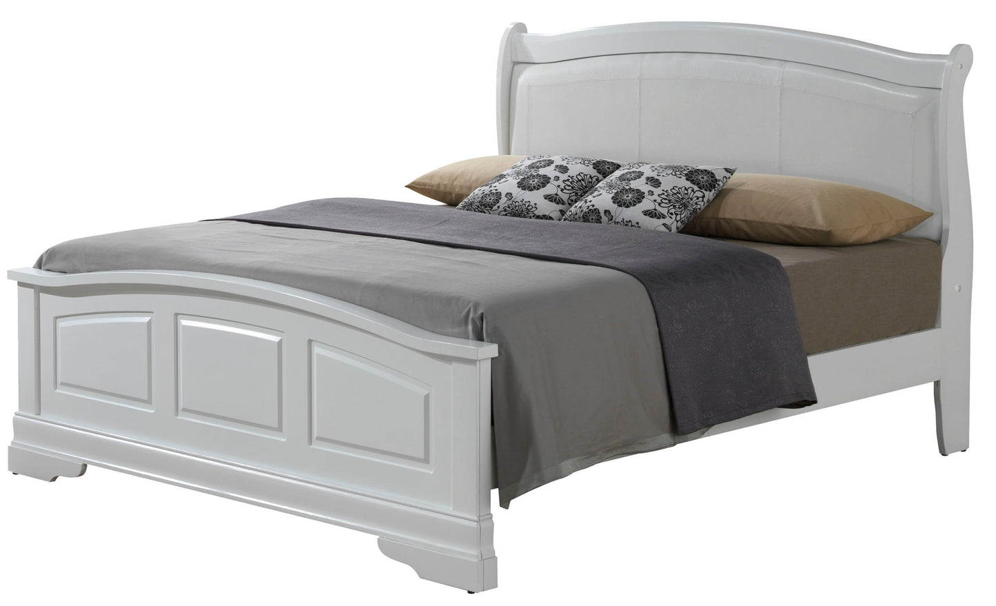 Panel Sleigh Bed Elegantly Crafted - The Sleep Loft - Online Mattress Showroom NYC
