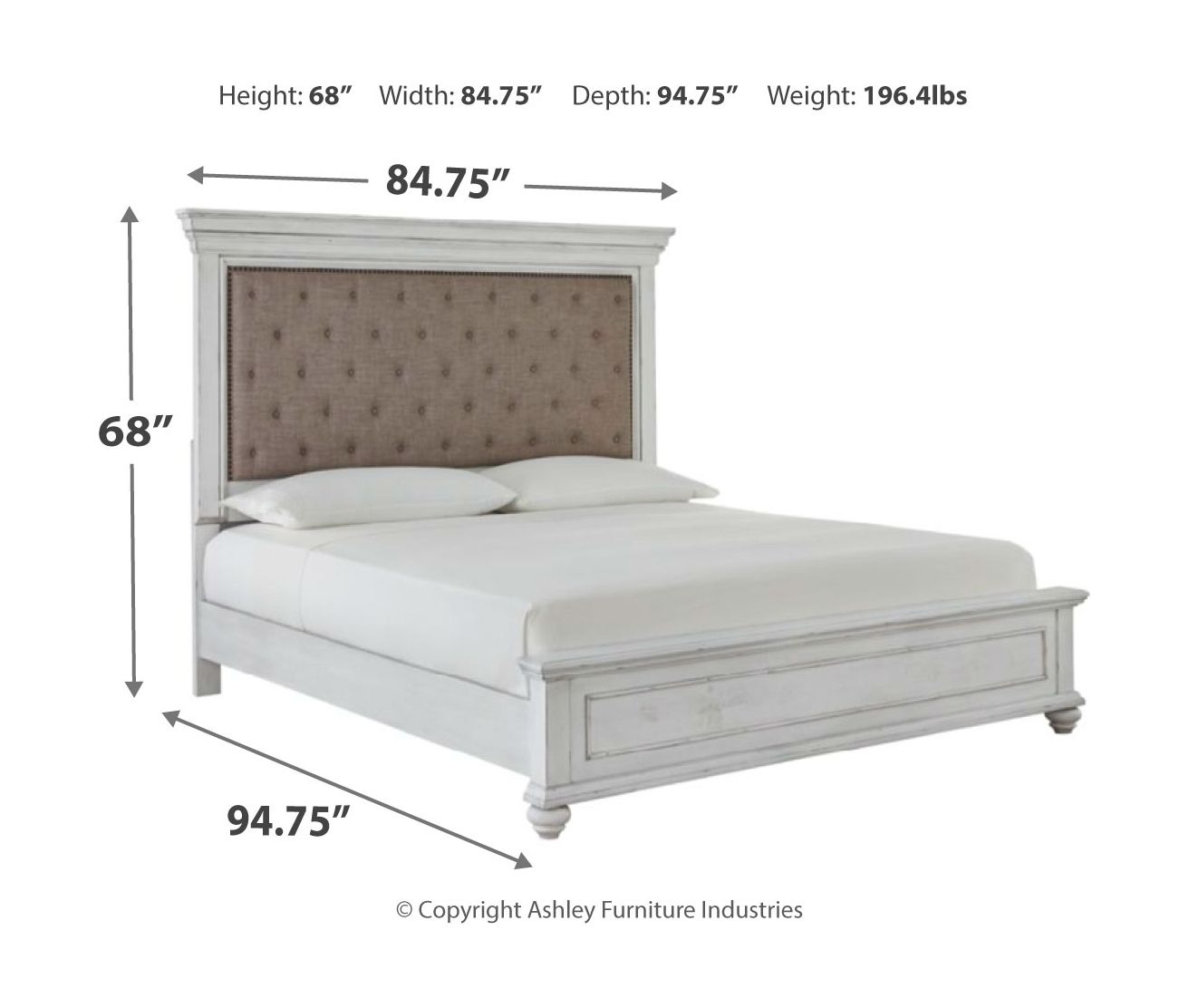Kanwyn - Upholstered Panel Bed - The Sleep Loft - Online Mattress Showroom NYC
