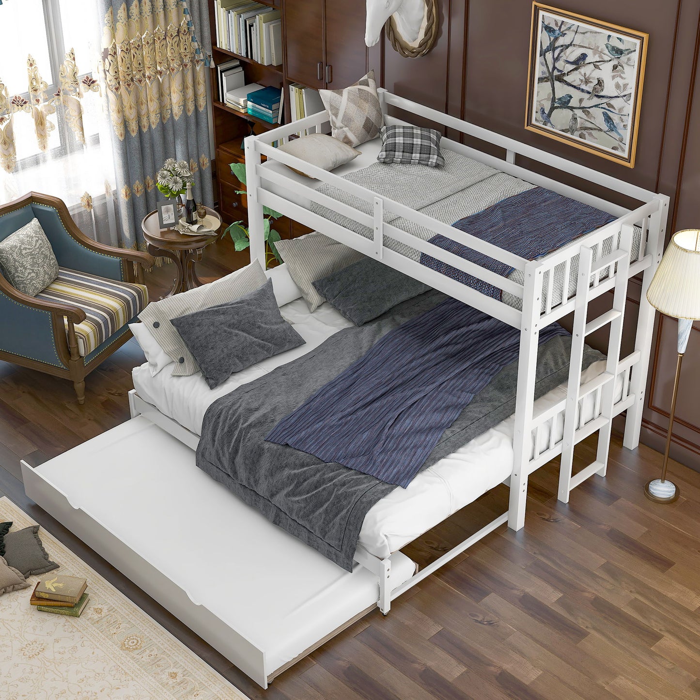 Smooth Mobility Bunk Bed With Trundle - The Sleep Loft - Online Mattress Showroom NYC