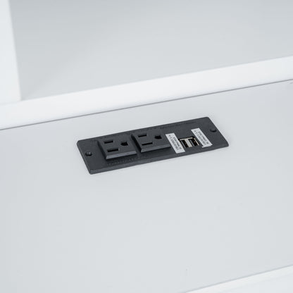 Platform Bed With Multi Storage Headboard, USB And Drawers - The Sleep Loft - Online Mattress Showroom NYC