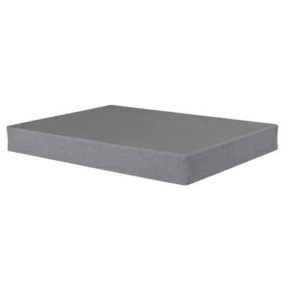 Foldable 9" Twin Size Metal Mattress Box Spring Foundation Bedroom Furniture Bed Base - Gray