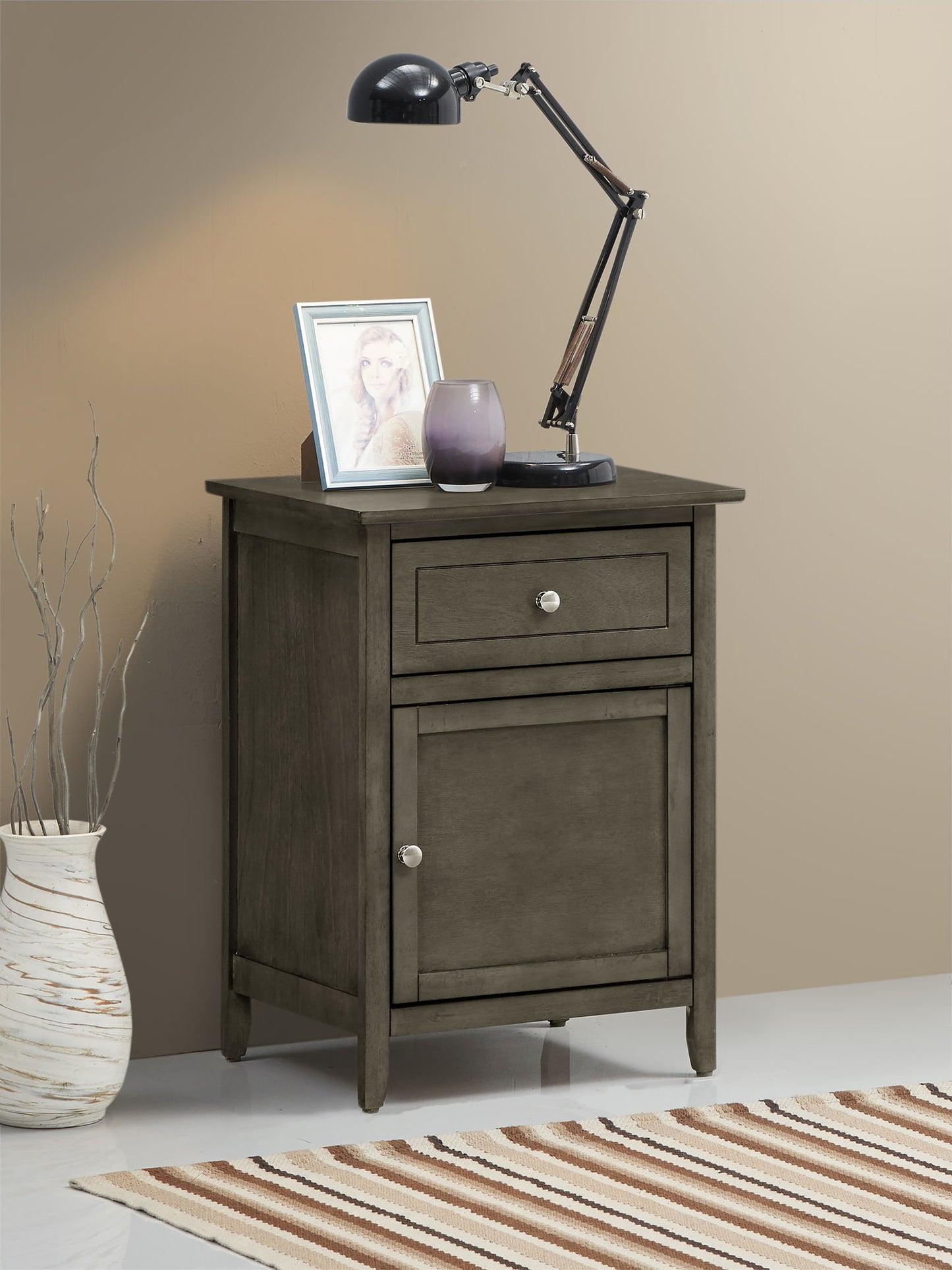 1 Drawer / 1 Door Nightstand - The Sleep Loft - Online Mattress Showroom NYC