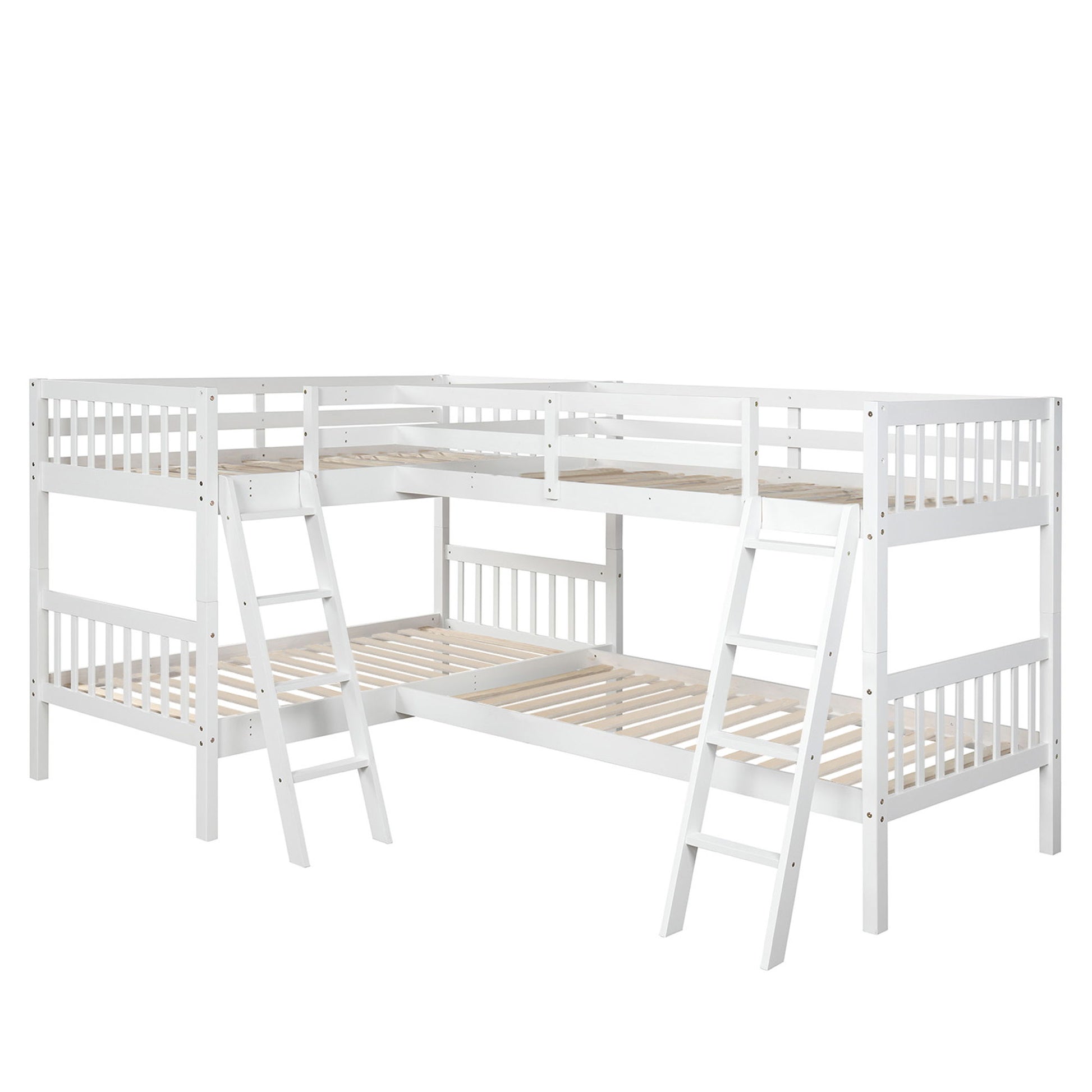 L Shaped Bunk Bed With Ladder - The Sleep Loft - Online Mattress Showroom NYC