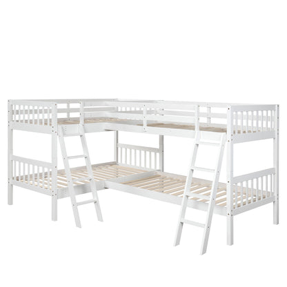 L Shaped Bunk Bed With Ladder - The Sleep Loft - Online Mattress Showroom NYC