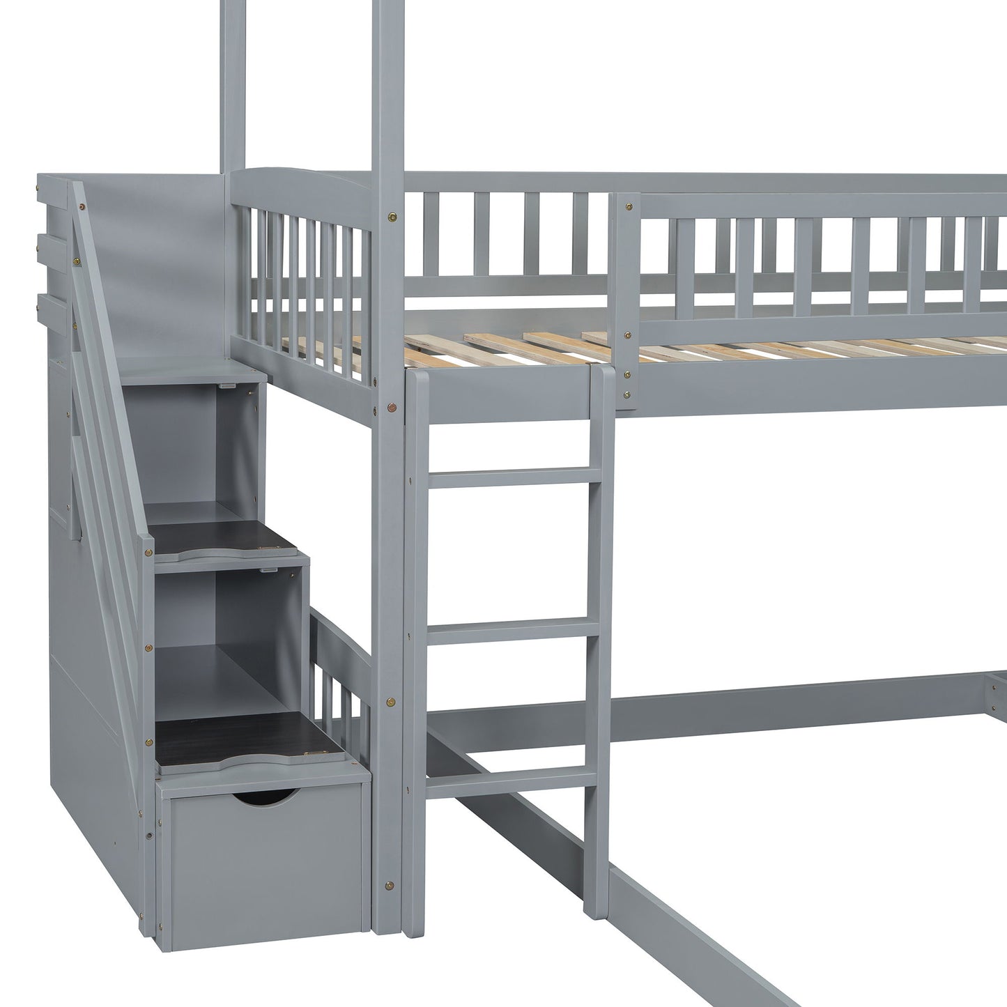 House Bunk Bed With Slide - The Sleep Loft - Online Mattress Showroom NYC