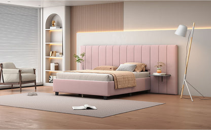 Upholstered Platform Bed With Big Headboard - The Sleep Loft - Online Mattress Showroom NYC