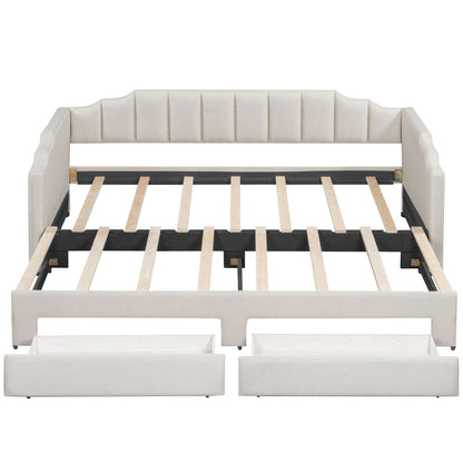 Extendable Daybed With LED Light And 2 Storage Drawers - The Sleep Loft - Online Mattress Showroom NYC