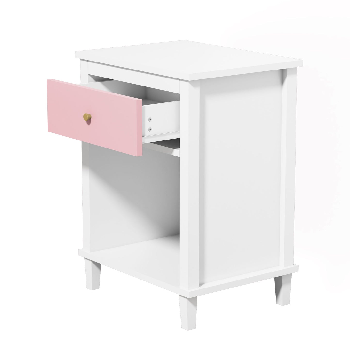 Nightstand With 1 Drawer 1 Shelf - The Sleep Loft - Online Mattress Showroom NYC