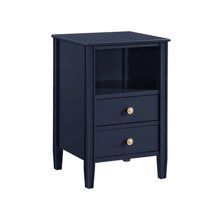 Winston - 2 Drawer Storage Nightstand - The Sleep Loft - Online Mattress Showroom NYC