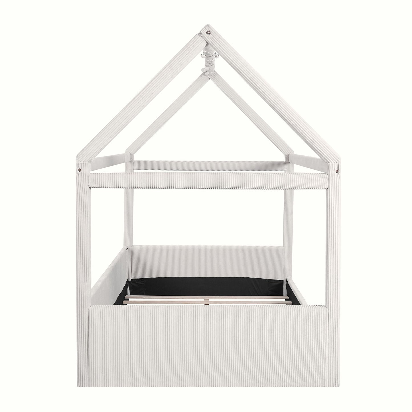 Upholstered House Style Daybed With LED Light Strips - The Sleep Loft - Online Mattress Showroom NYC