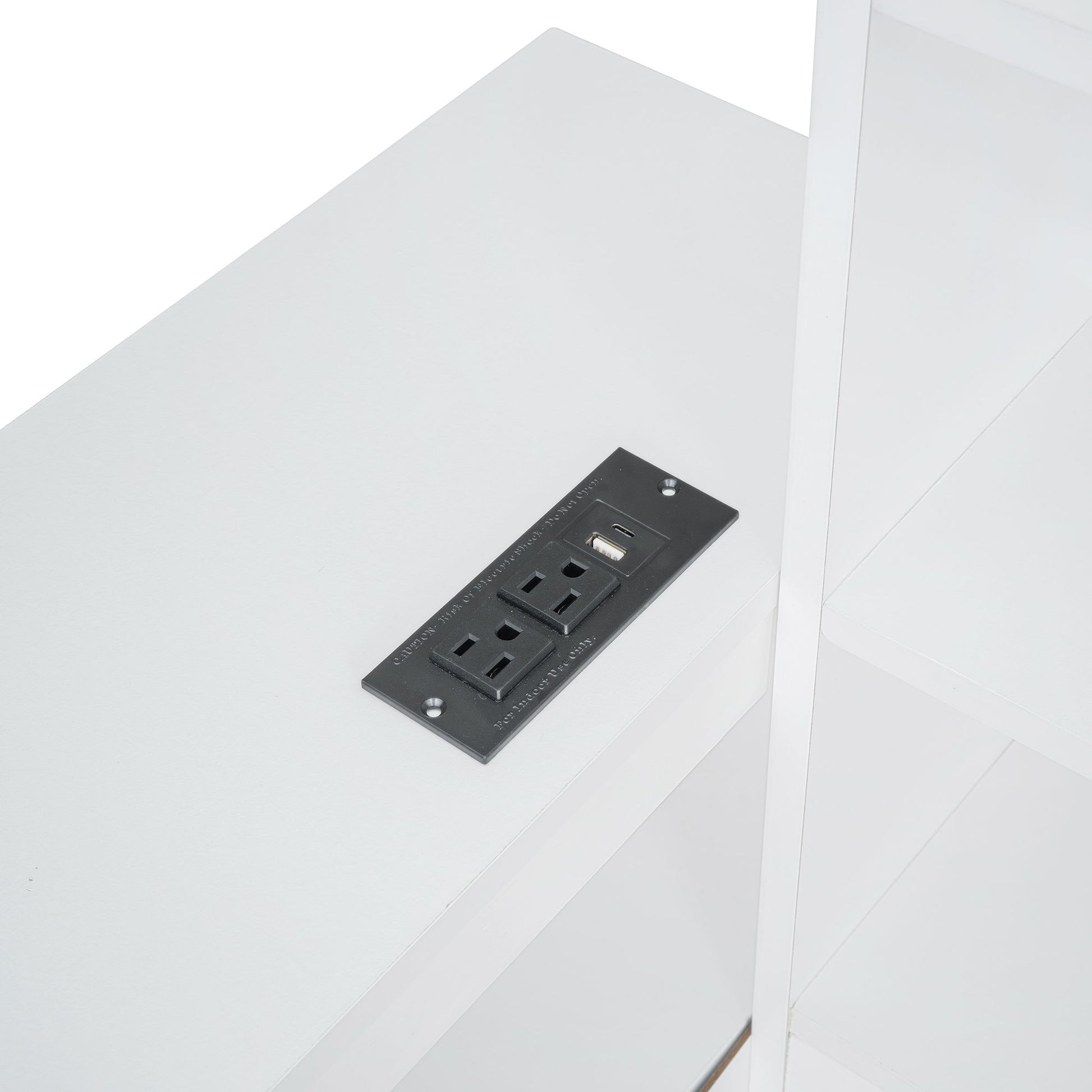 Platform Bed With Multi Functional Storage Space, Nightstand, 2 Drawers, USB Ports And Desk - The Sleep Loft - Online Mattress Showroom NYC