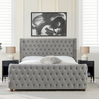 Brooklyn - Tufted Panel Bed Headboard And Footboard Set - The Sleep Loft - Online Mattress Showroom NYC