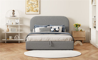 Upholstered Platform Bed With Hydraulic Storage System - The Sleep Loft - Online Mattress Showroom NYC