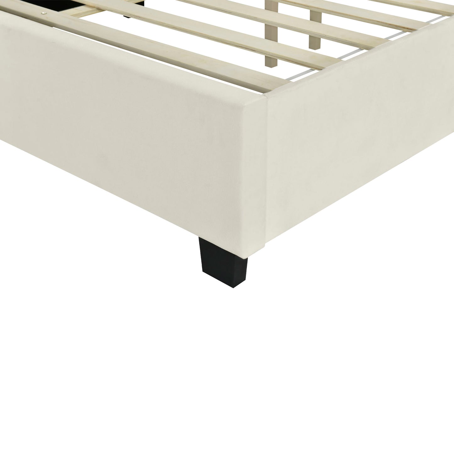 Upholstered Platform Bed With Big Headboard - The Sleep Loft - Online Mattress Showroom NYC