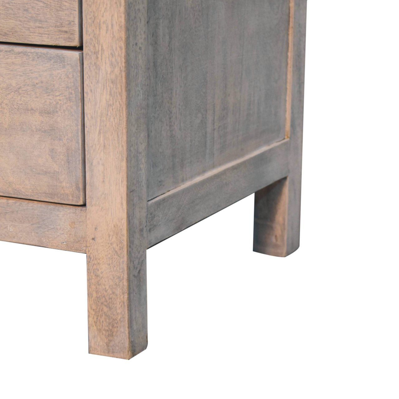 2 Drawer Open Bedside Table - Gray Ash - The Sleep Loft - Online Mattress Showroom NYC